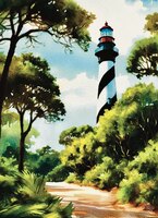 Art Prints Florida Lighthouse