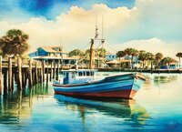 Art Prints Dawn Fishing