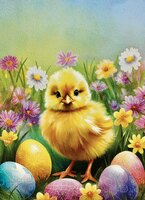 Art Prints Chip the Chick Among..
