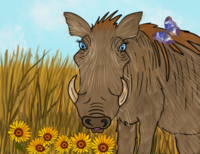 Greeting Cards Wyatt The Warthog