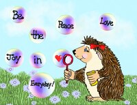 Art Prints Izzy Hedgehog be the..