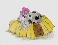 Art Prints Petunia Pig