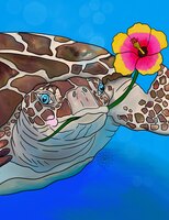 Art Prints Sawyer the Turtle