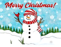 Art Prints Snowman All the Way