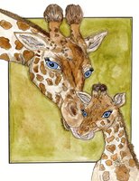 Art Prints Gisele Giraffe and H..