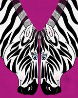 Art Prints  Zebra Soulmates 