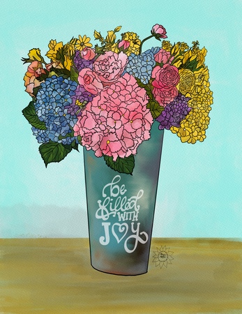 Art Prints Be filled with joy.